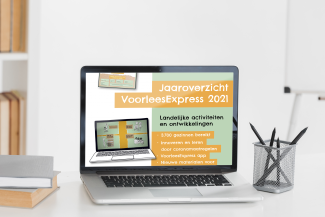 beeldscherm Jaaroverzicht VoorleesExpress 2021