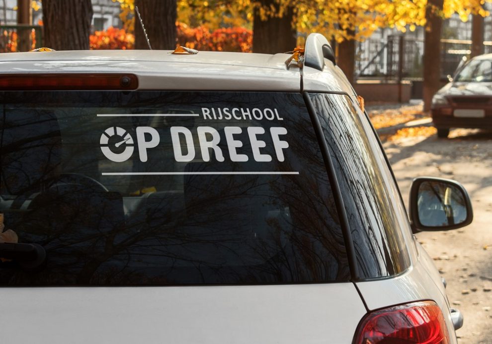 logo Op Dreef op achterruit